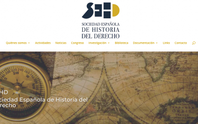 NUEVA WEB DE LA SOCIEDAD ESPAÑOLA DE HISTORIA DEL DERECHO
