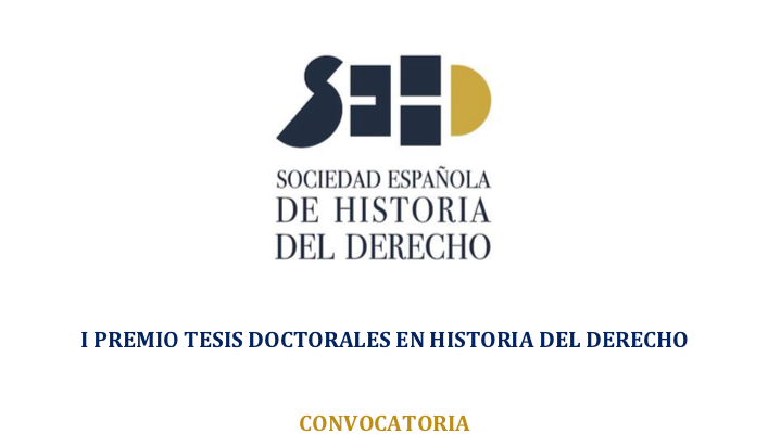 I premio Tesis Doctorales en Historia del Derecho