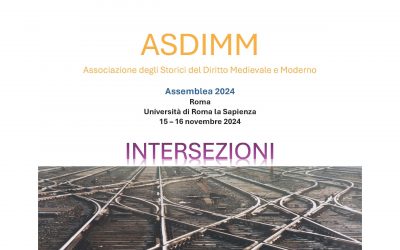 Associazione degli Storici del Diritto Medievale e Moderno. Assemblea 2024.