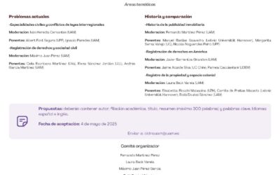 Seminario internacional sobre «Historia, comparación y problemas actuales de registración de derechos»